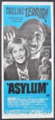 ASYLUM (1972) - BRITISH HORROR - ORIGINAL AUSTRALIAN DAYBILL POSTER