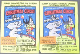 COTTLE & AUSTEN CIRCUS - TWO 1970S ORIGINAL ADVERTISING POSTERS