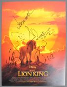 THE LION KING (2019) - 11X14" CAST AUTOGRAPHED POSTER PHOTOGRAPH