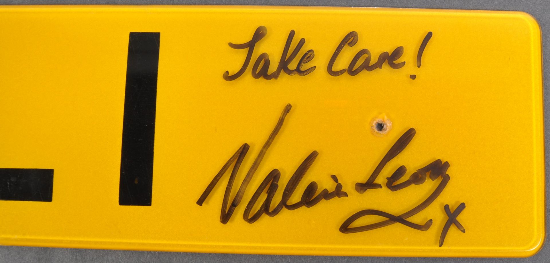 COLLECTION OF VALERIE LEON - MS LEON'S PERSONAL NUMBERPLATE - Bild 2 aus 3