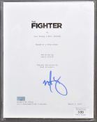 THE FIGHTER (2010) - MARK WAHLBERG - AUTOGRAPHED SCRIPT COVER CELEBRITY AUTHENTICS