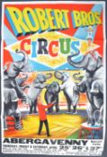 ROBERT BROTHERS CIRCUS - 1968 ORIGINAL ADVERTISING POSTER