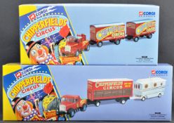 TWO BOXED CORGI CLASSICS CHIPPERFIELDS CIRCUS DIECAST MODELS