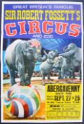 SIR ROBERT FOSSETT'S CIRCUS - 1970S - ORIGINAL VINTAGE POSTER