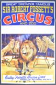 SIR ROBERT FOSSETT'S CIRCUS - ORIGINAL 1960S ADVERTISING POSTER