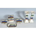 1930'S ART DECO ROYAL DOULTON DRESSING TABLE SET