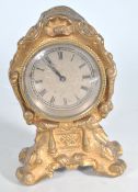 20TH CENTURY ANTIQUE STYLE DESK CLOCK / MINATURE MANTLE CLOCK.