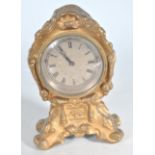 20TH CENTURY ANTIQUE STYLE DESK CLOCK / MINATURE MANTLE CLOCK.