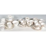 THEE VINTAGE RETRO 20TH CENTURY BONE CHINA PART TEA SETS