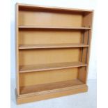 1920'S LIGHT OAK OPEN WINDOW BOOKCASE CABINET