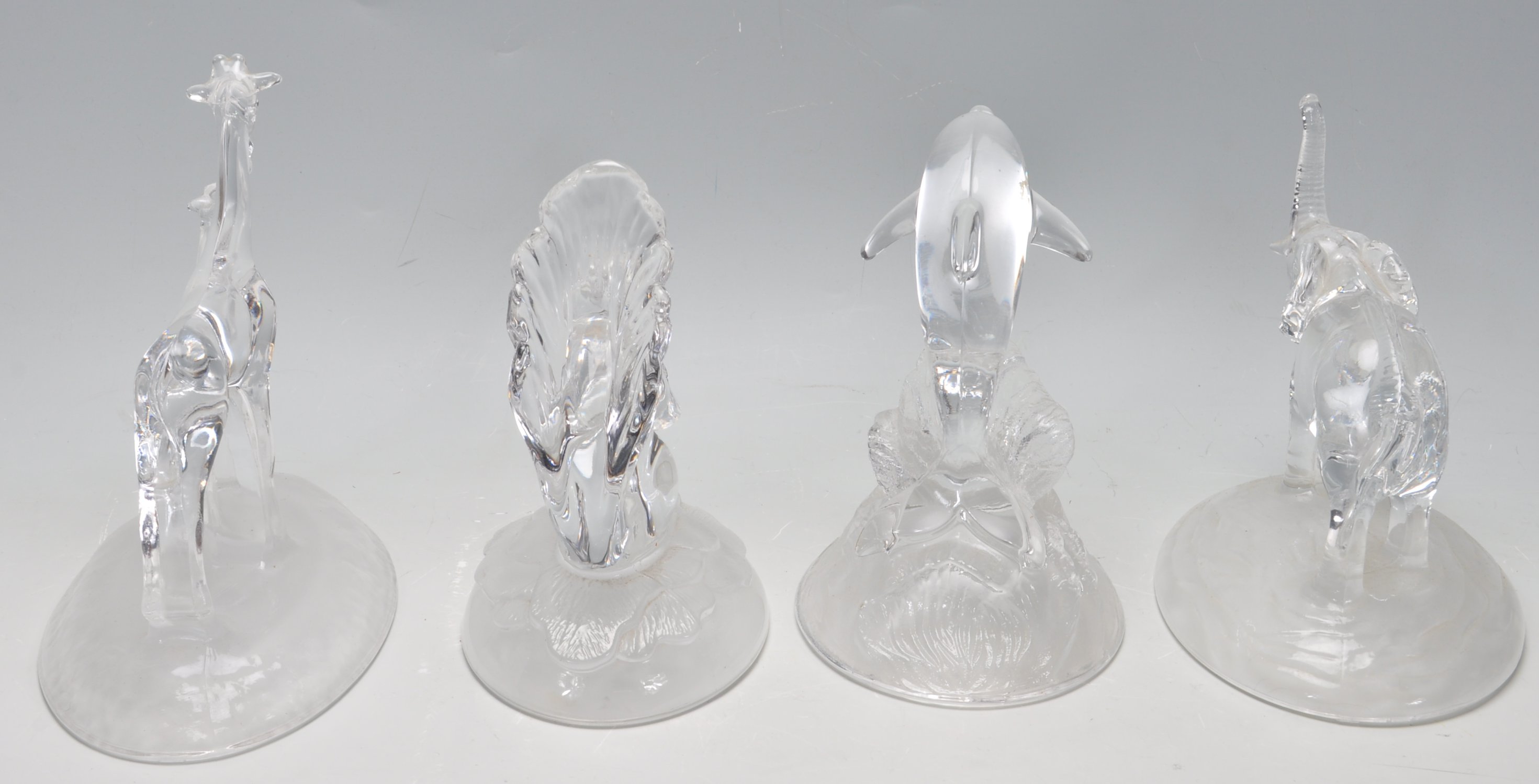 FOUR CRYSTAL FIGURINES BY D’ARQUES - Image 3 of 6