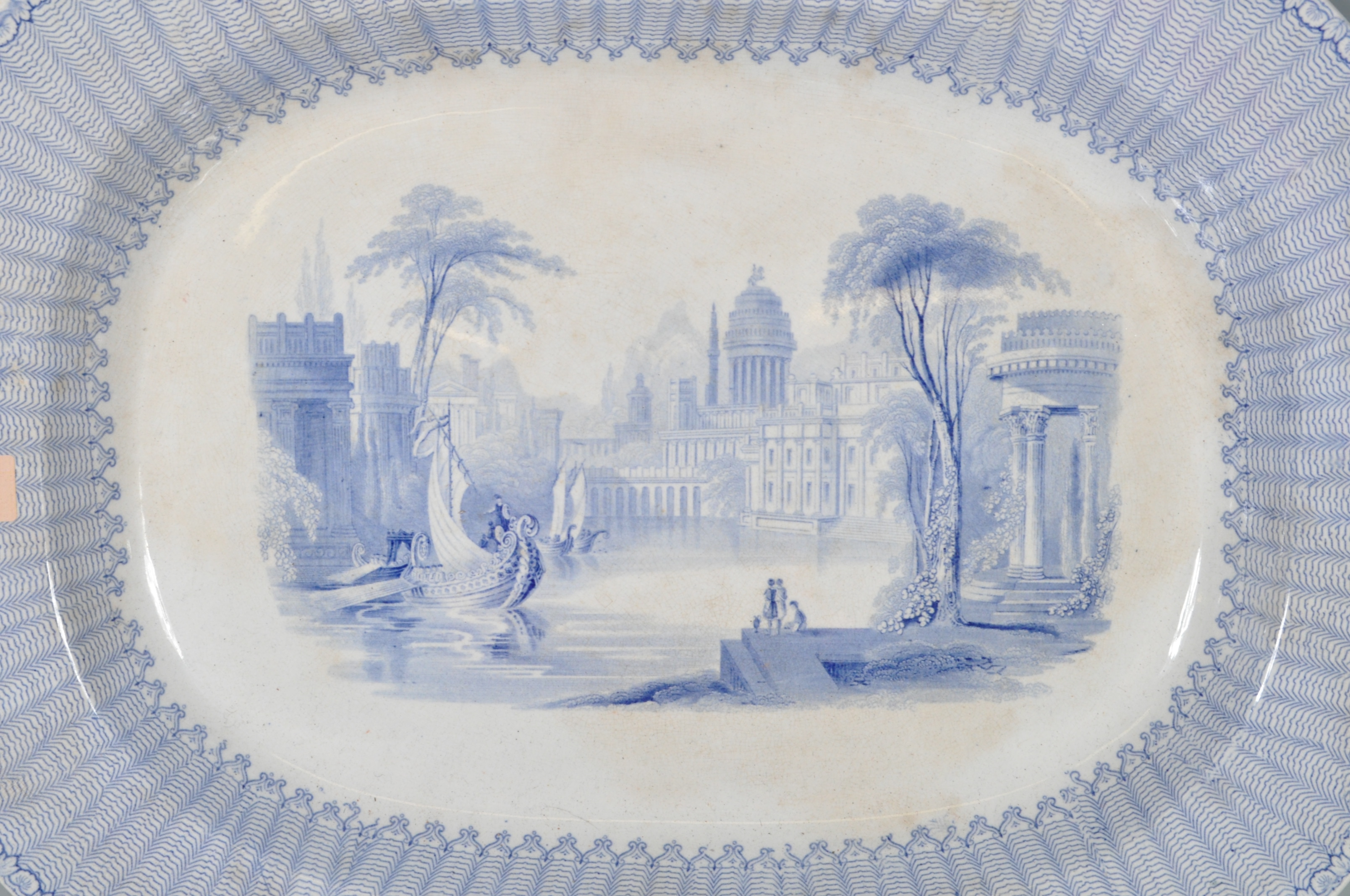TWO 19TH CENTURY VICTORIAN BLUE AND WHITE ASHWORTH BROS SOUP PLATES - Image 6 of 7