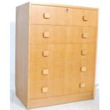 RETRO VINTAGE GOLDEN OAK CHEST OF DRAWERS BY GIBBS