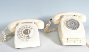 TWO RETRO MID CENTURY DESK TELEPHONES