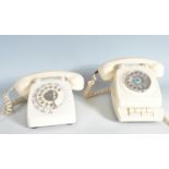 TWO RETRO MID CENTURY DESK TELEPHONES