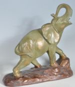 VINTAGE CHALKWARE ELEPHANT FIGURINE