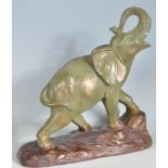 VINTAGE CHALKWARE ELEPHANT FIGURINE