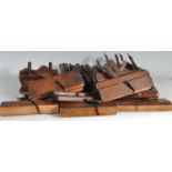 LARFGE QUANTITY OF 19TH CENTURY VICTORIAN WOODEN PLANES