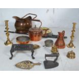 COLLECTION OF EARLY 20TH CENTURY BRASS AND COPPERWARE