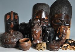 COLLECTION OF 20TH CENTURY TRIBAL ITEMS