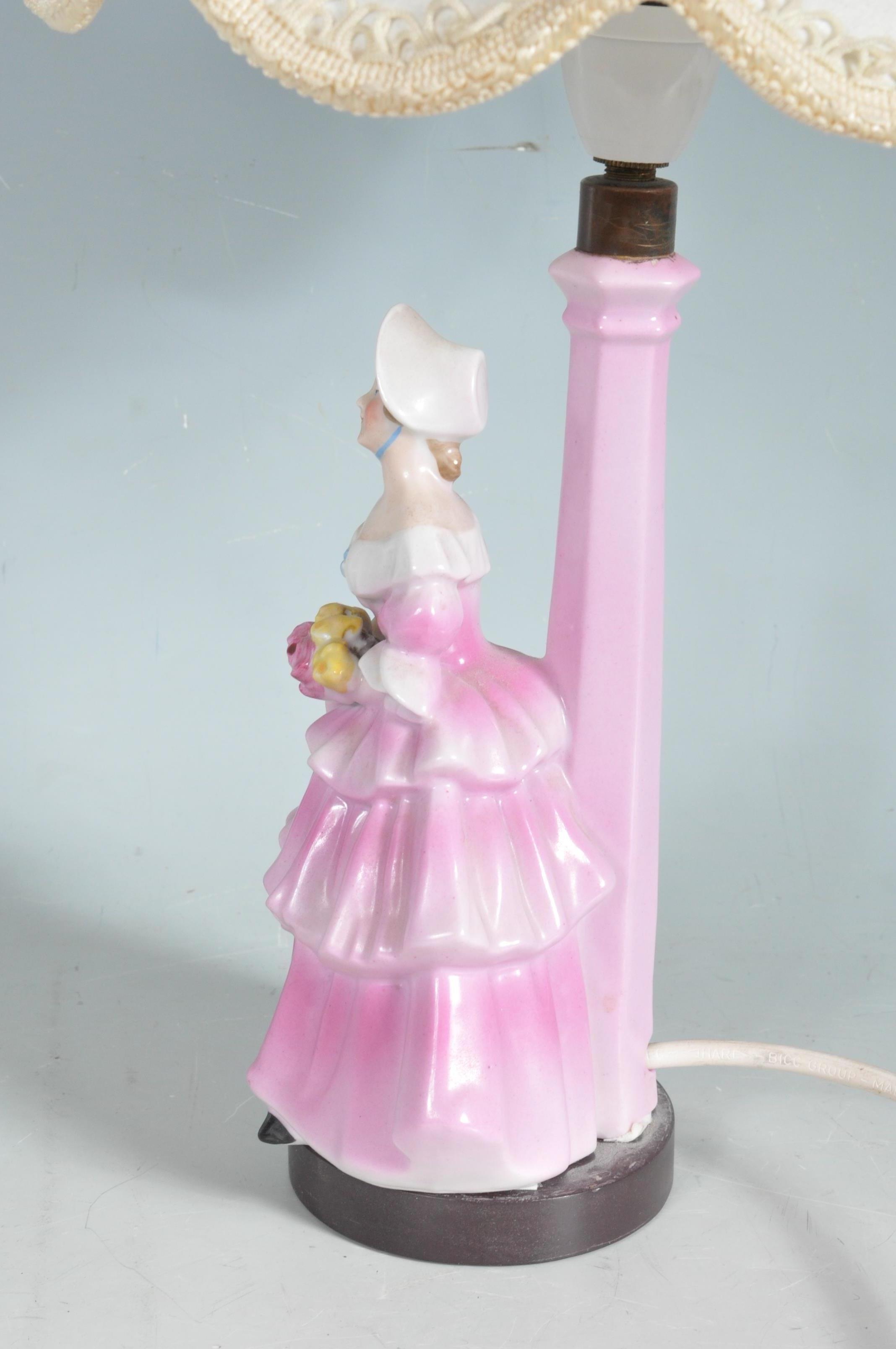 VINTAGE MID 20TH CENTURY CRINOLINE LADY LAMP - Image 3 of 6