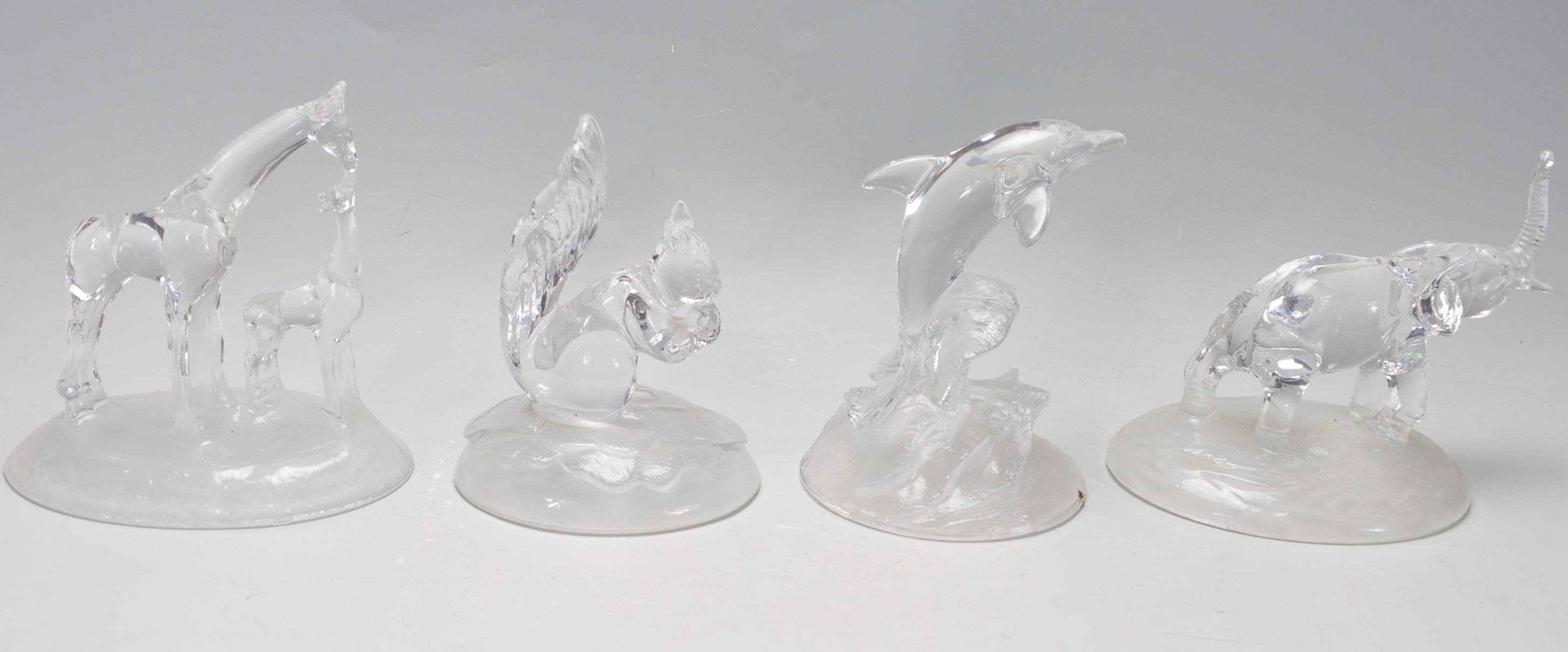 FOUR CRYSTAL FIGURINES BY D’ARQUES - Image 2 of 6