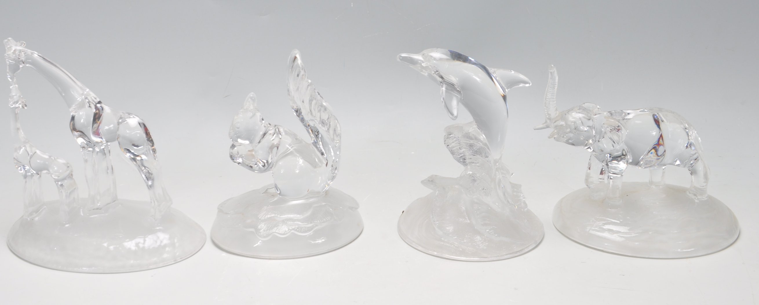 FOUR CRYSTAL FIGURINES BY D’ARQUES - Image 4 of 6