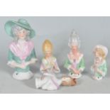 COLLECTION OF VINTAGE 20TH CENTURY PIN CUSHION HALF DOLLS