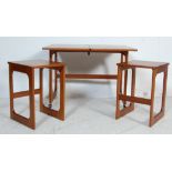 TEAK WOOD NEST OF TABLES BY MCINTOSH