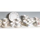 FOUR VINTAGE RETRO 20TH CENTURY BONE CHINA PART TEA SETS