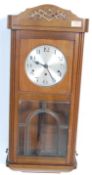 20TH CENTURY OAK CASED WALL CLOCK