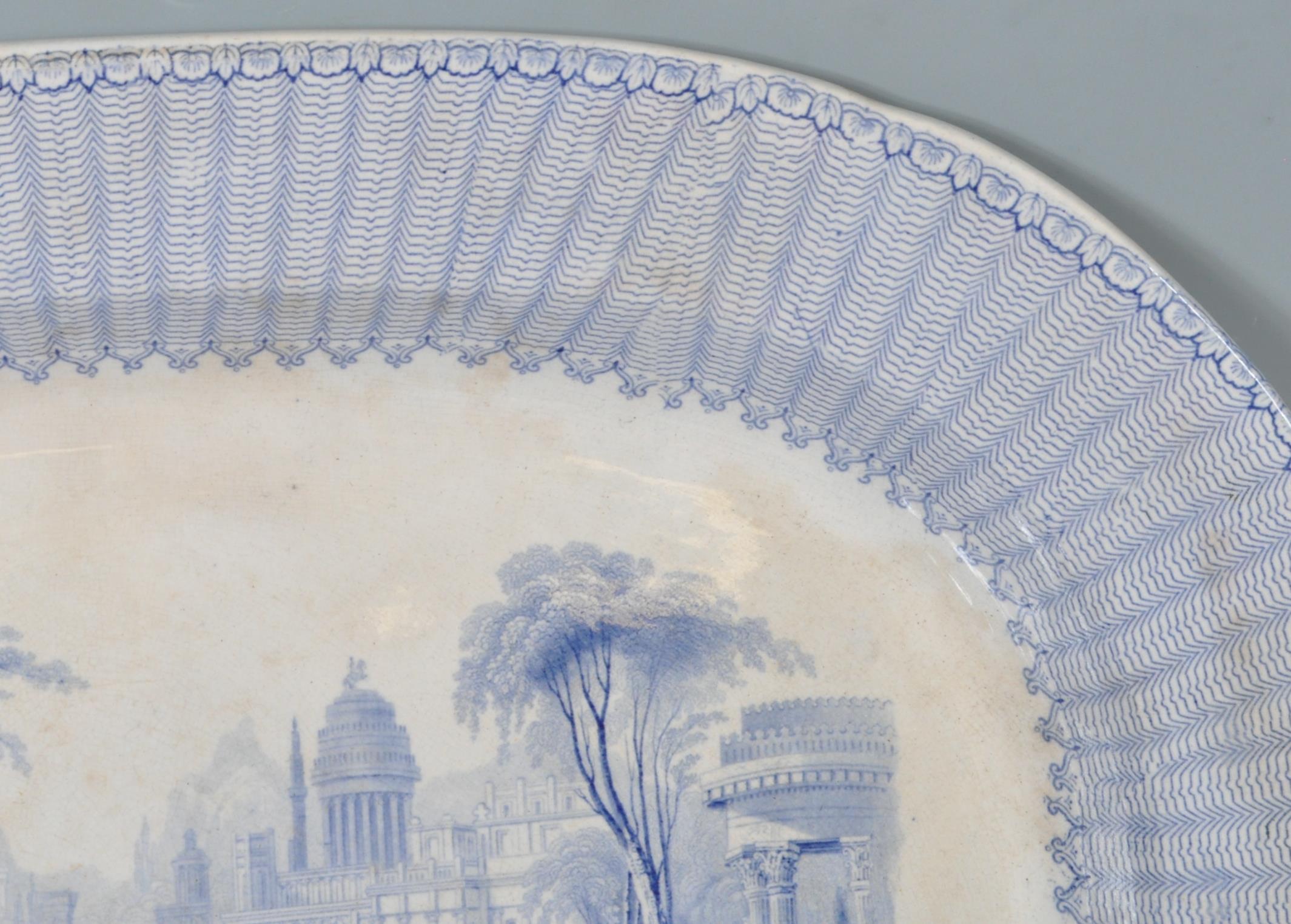 TWO 19TH CENTURY VICTORIAN BLUE AND WHITE ASHWORTH BROS SOUP PLATES - Image 7 of 7