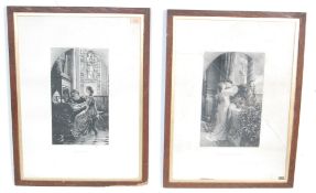 TWO LITHOGRAPH PRINTS AFTER CHARLES WALTNER