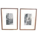 TWO LITHOGRAPH PRINTS AFTER CHARLES WALTNER