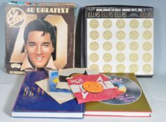 COLLECTION OF ELVIS PRESLEY 45S, LPS & HARDBACK BOOK