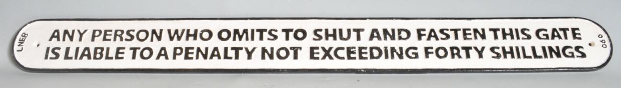 VINTAGE STYLE 20TH CENTURY WARNING SIGN