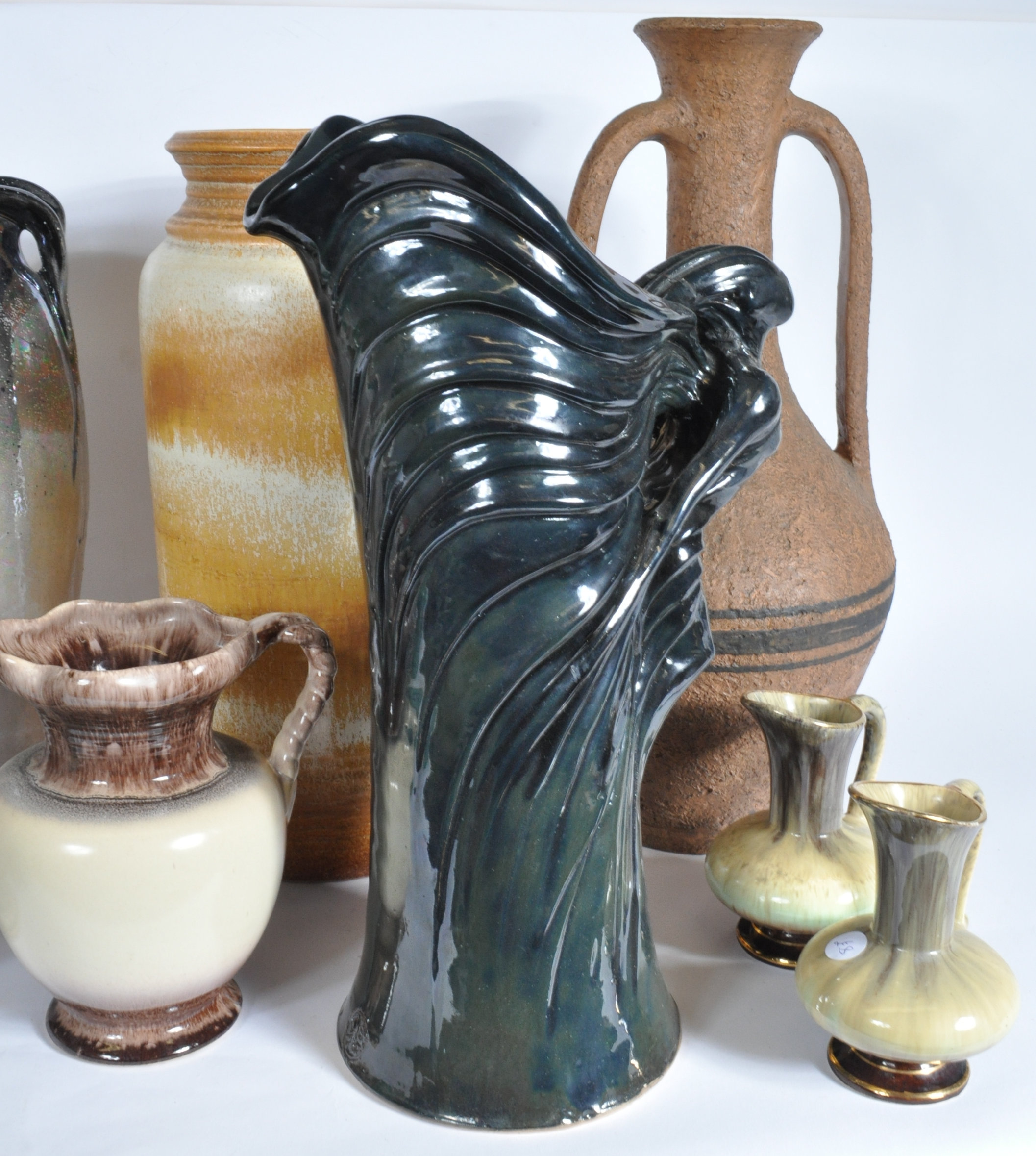 COLLECTION OF STUDIO ART POTTERY VASES - Image 2 of 11