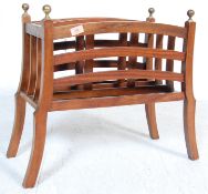 20TH CENTURY TEAK WOOD MAGAZINE RACK AND TABLE LAMP