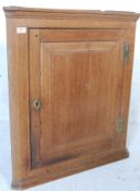 GEORGE III STYLE OAK CORNER CABINET