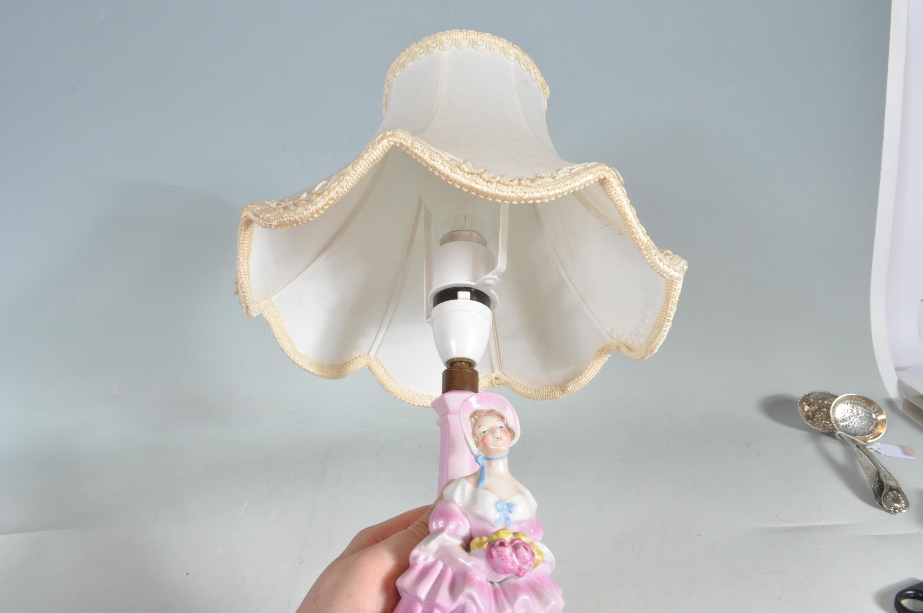 VINTAGE MID 20TH CENTURY CRINOLINE LADY LAMP - Image 6 of 6