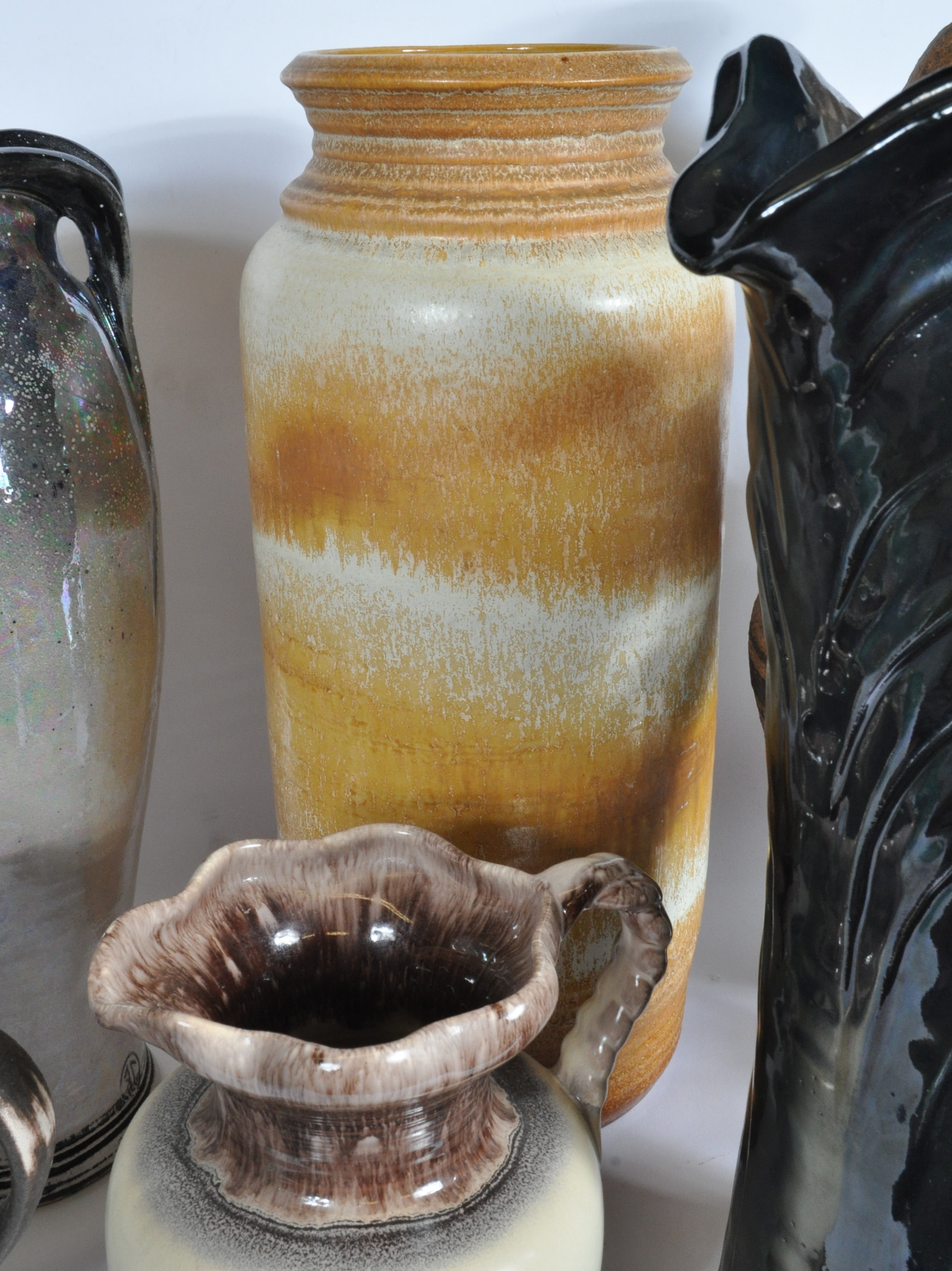 COLLECTION OF STUDIO ART POTTERY VASES - Image 7 of 11