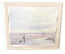 VINTAGE LATE 20TH CENTURY OIL ON CANVAS PAINTING BY FRANCES SMYTH