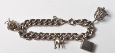 ANTIQUE SILVER CHARM BRACELET