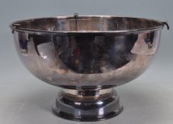 LARGE VINTAGE MID 20TH CENTURY ST HILAIRE PUNCHBOWL