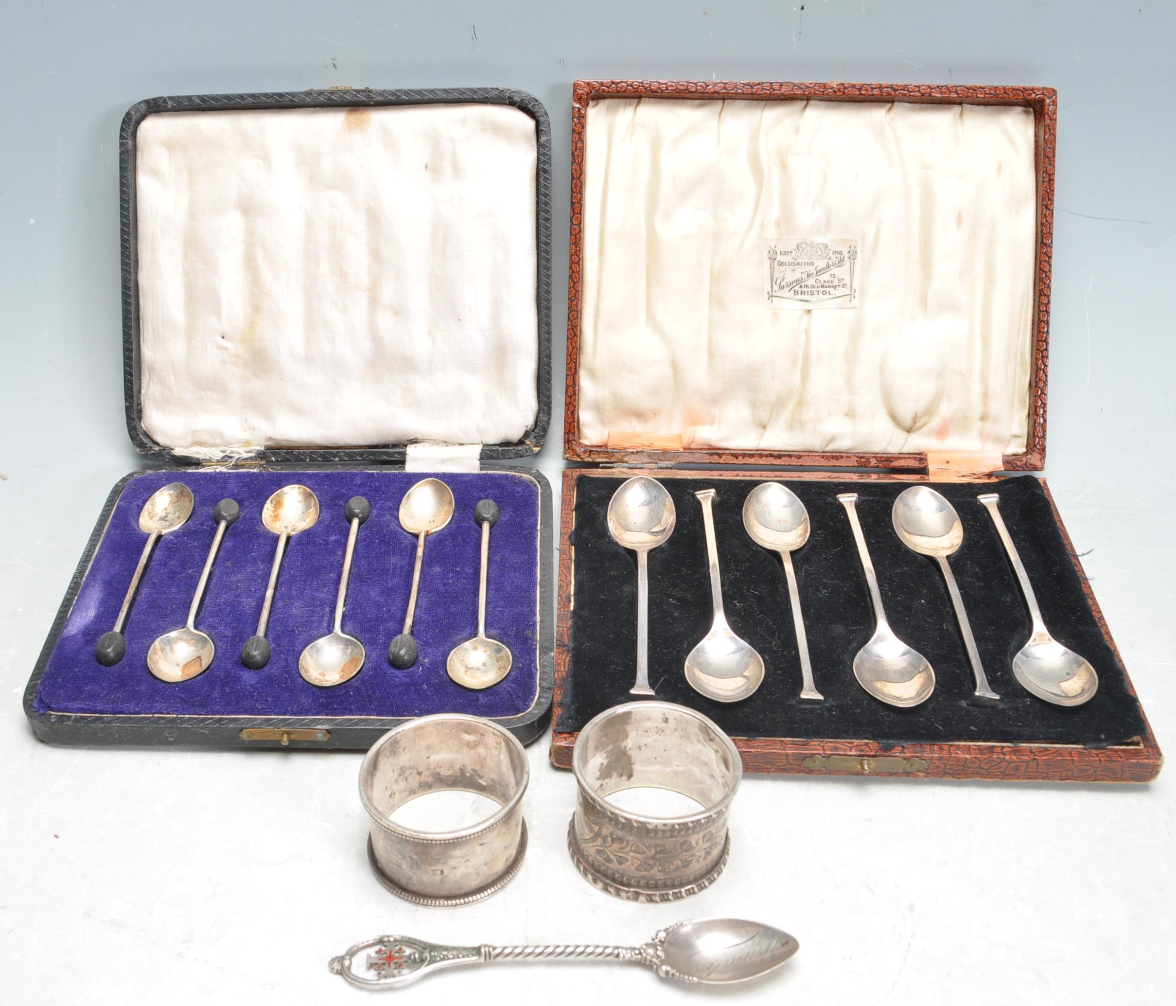 GROUP OF ANTIQUE & 20TH CENTURY SILVER