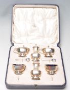 MAPPIN & WEBB HALLMARKED STERLING SILVER CONDIMENTS SET