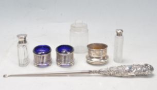 COLLECTION OF VICTORIAN AND LATER HALLMARKED STERLING ITEMS