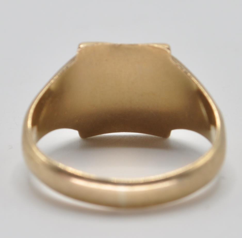 1970'S 9CT GOLD SIGNET RING - Image 5 of 6