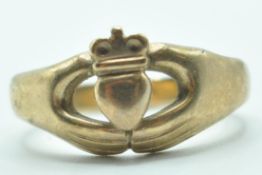 9CT GOLD CLADDAGH RING