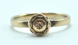 VICTORIAN GOLD AND DIAMOND RING